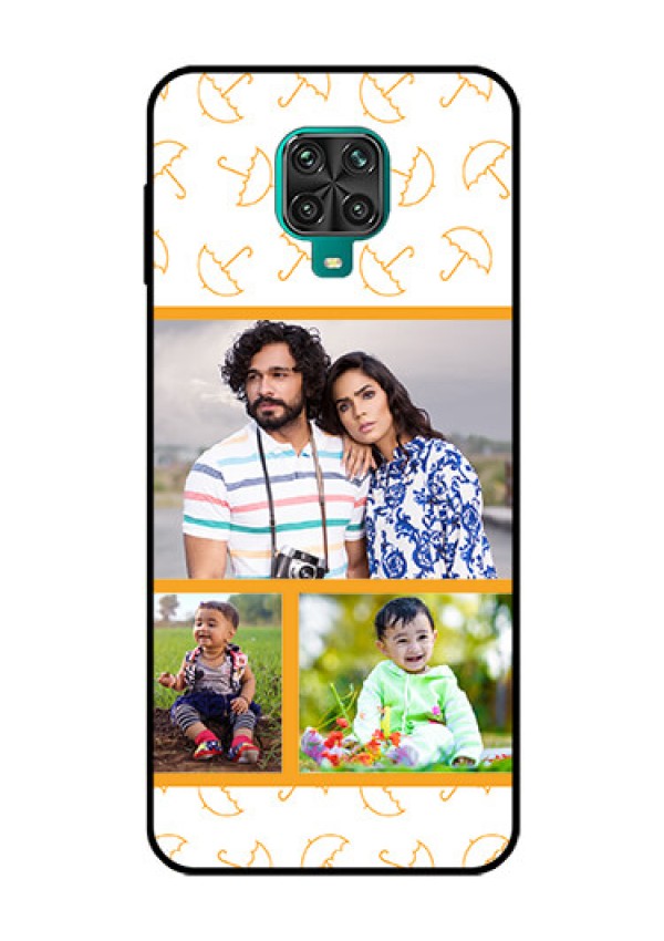 Redmi Note 9 Pro Max Custom Glass Mobile Case  - Yellow Pattern Design