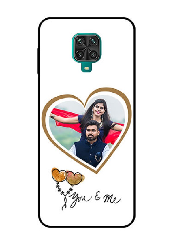 Redmi Note 9 Pro Max Custom Glass Mobile Case  - You & Me Design