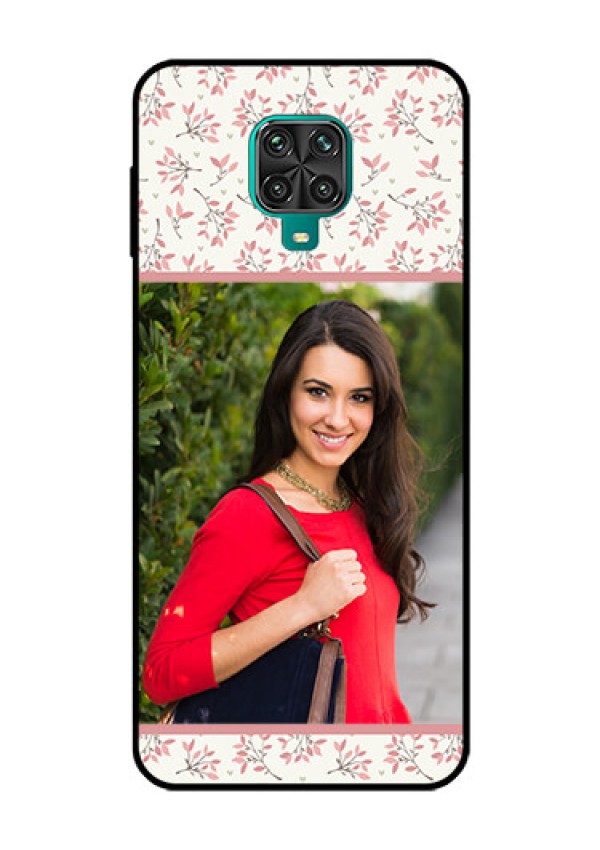Redmi Note 9 Pro Max Custom Glass Phone Case  - Premium Floral Design
