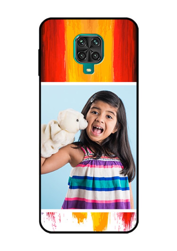 Redmi Note 9 Pro Max Personalized Glass Phone Case  - Multi Color Design