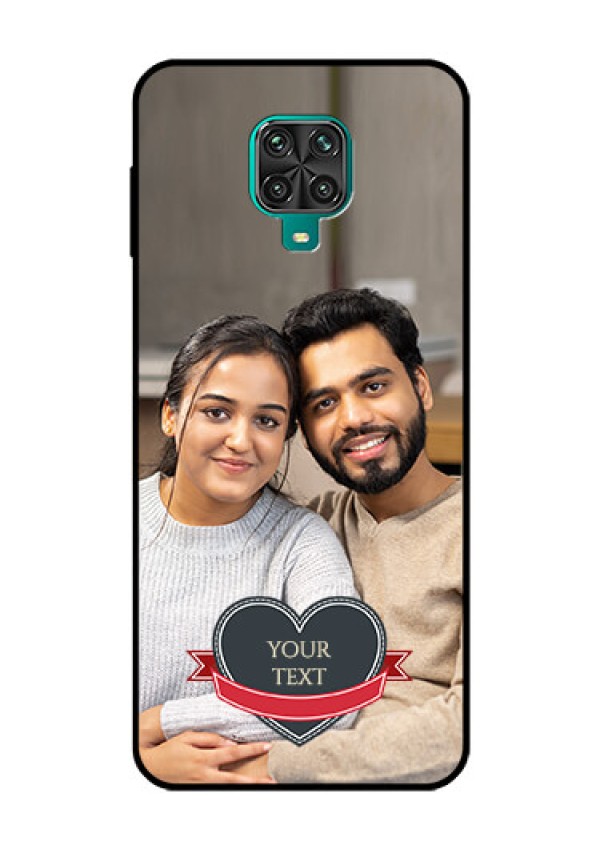 Redmi Note 9 Pro Max Custom Glass Phone Case  - Just Married Couple Design