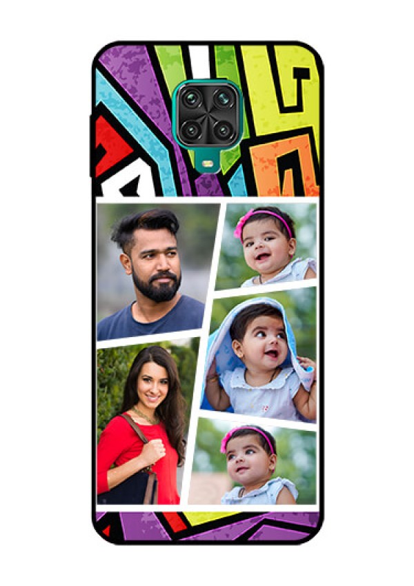Redmi Note 9 Pro Max Custom Glass Phone Case  - Graffiti pattern Design