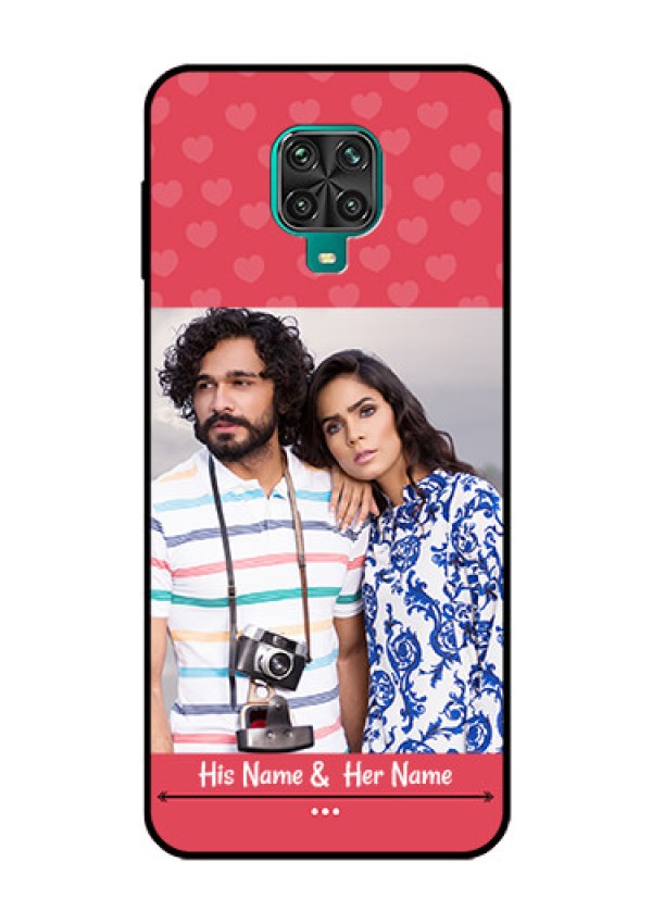 Redmi Note 9 Pro Max Photo Printing on Glass Case  - Simple Love Design
