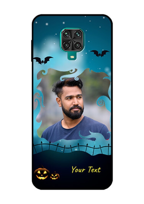 Redmi Note 9 Pro Max Custom Glass Phone Case  - Halloween frame design
