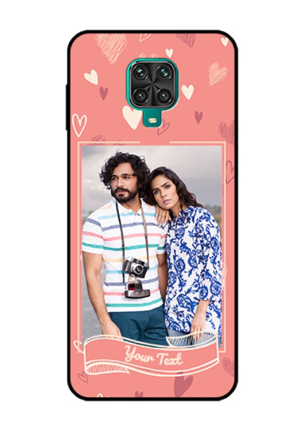 Redmi Note 9 Pro Max Custom Glass Phone Case  - Love doodle art Design