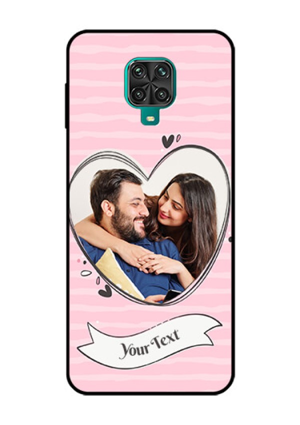 Redmi Note 9 Pro Max Custom Glass Phone Case  - Vintage Heart Design