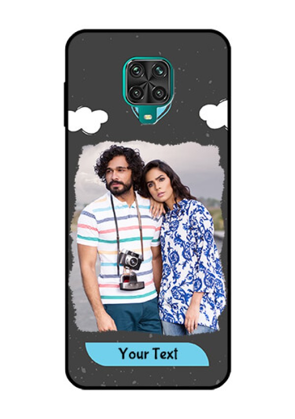 Redmi Note 9 Pro Max Custom Glass Phone Case  - Splashes with love doodles Design