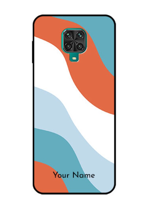 Xiaomi Redmi Note 9 Pro Max Custom Glass Mobile Case - coloured Waves Design