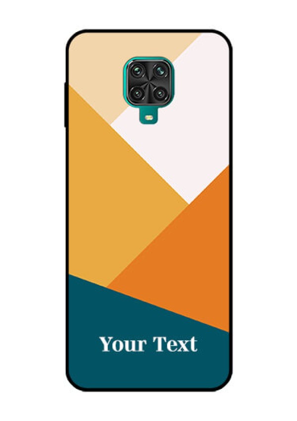 Xiaomi Redmi Note 9 Pro Max Personalized Glass Phone Case - Stacked Multi-colour Design