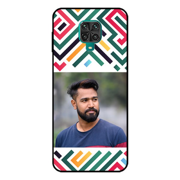 Xiaomi Redmi Note 9 Pro Max Personalized Glass Phone Case - Colorful Maze Pattern Design Xiaomi Redmi Note 9 Pro Max Personalized Glass Phone Case - Colorful Maze Pattern Design