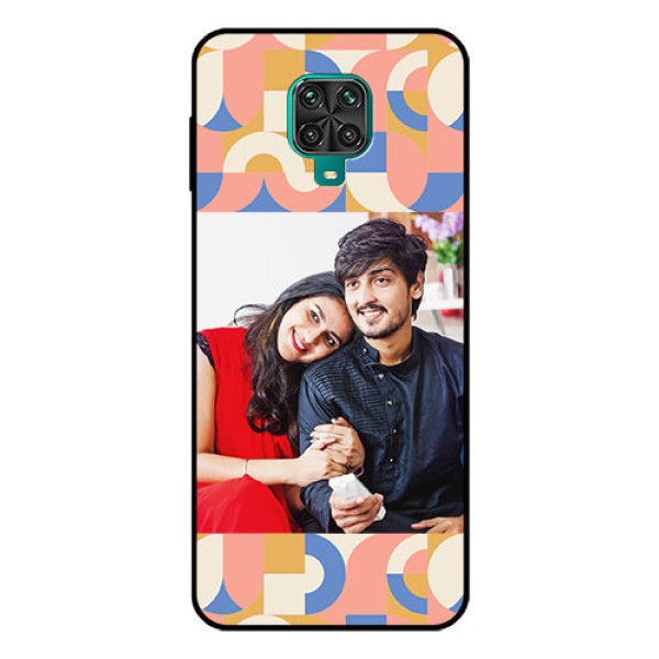 Xiaomi Redmi Note 9 Pro Max Photo Printing on Glass Case - Semi-circle Maze Pattern Design