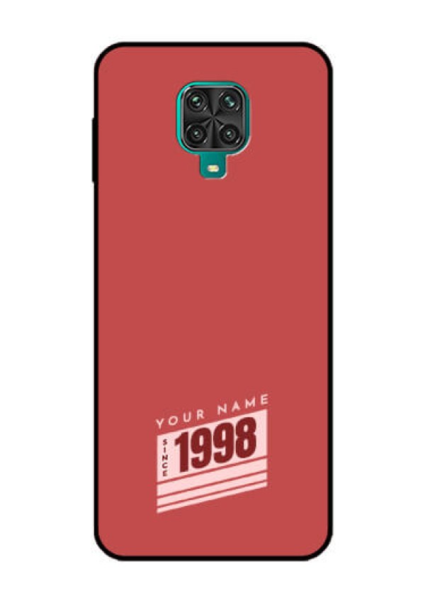Xiaomi Redmi Note 9 Pro Max Custom Glass Phone Case - Red custom year of birth Design
