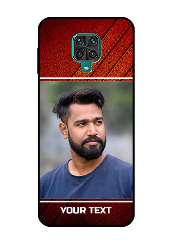 Redmi Note 9 Pro Personalized Glass Phone Case  - Leather Phone Case Design