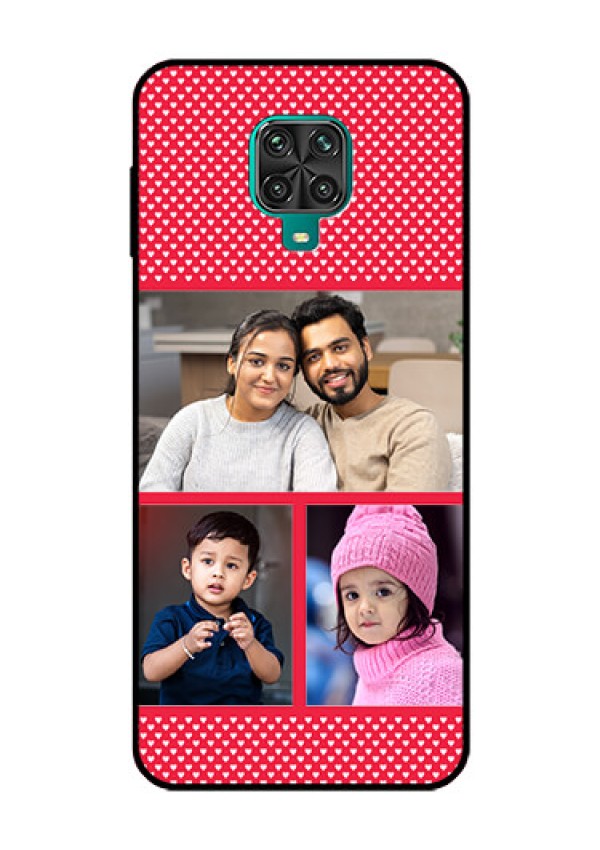 Redmi Note 9 Pro Personalized Glass Phone Case  - Bulk Pic Upload Design