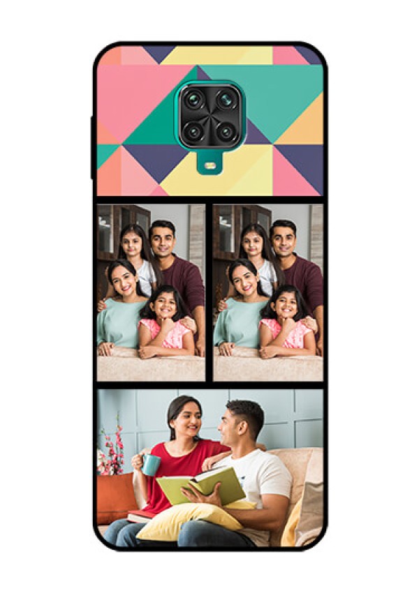 Redmi Note 9 Pro Custom Glass Phone Case  - Bulk Pic Upload Design