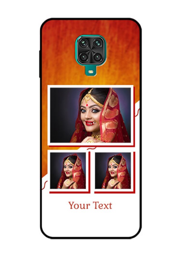 Redmi Note 9 Pro Custom Glass Phone Case  - Wedding Memories Design  