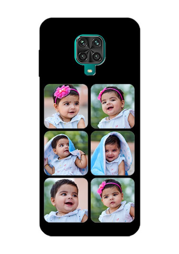 Redmi Note 9 Pro Photo Printing on Glass Case  - Multiple Pictures Design