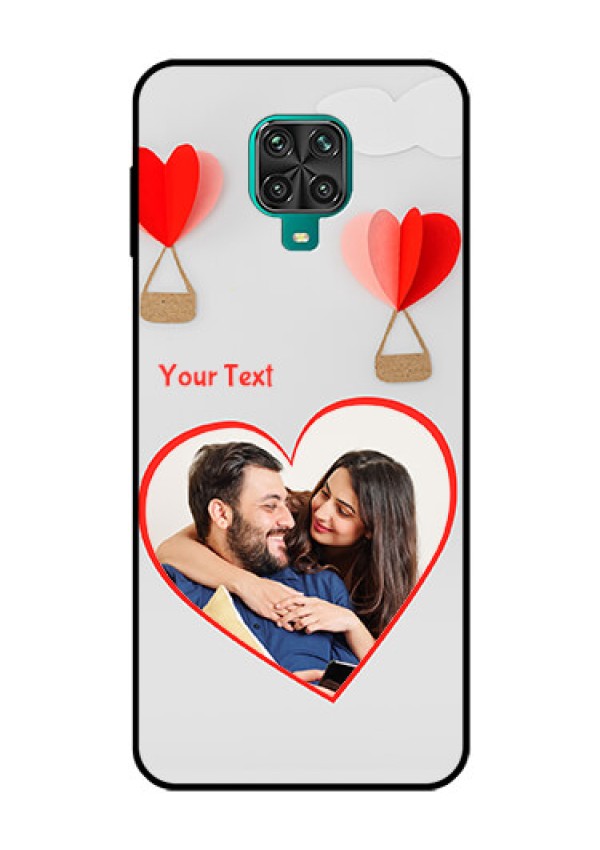 Redmi Note 9 Pro Custom Glass Mobile Case  - Parachute Love Design