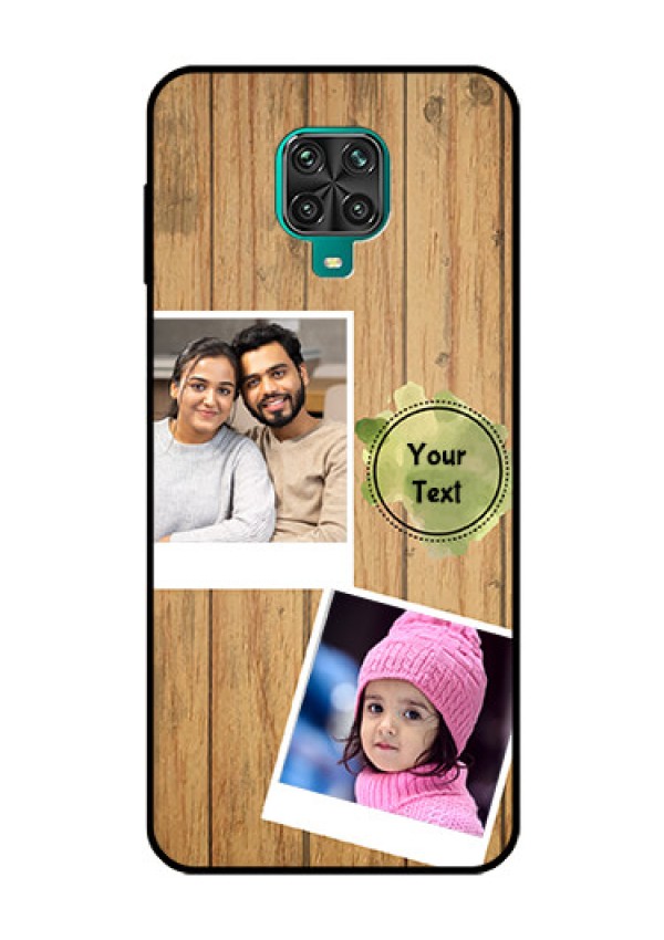 Redmi Note 9 Pro Custom Glass Phone Case  - Wooden Texture Design