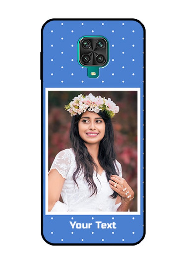 Redmi Note 9 Pro Photo Printing on Glass Case  - Polka dots design