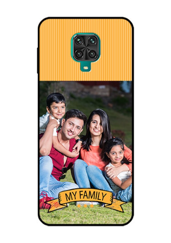 Redmi Note 9 Pro Custom Glass Phone Case  - My Family Design