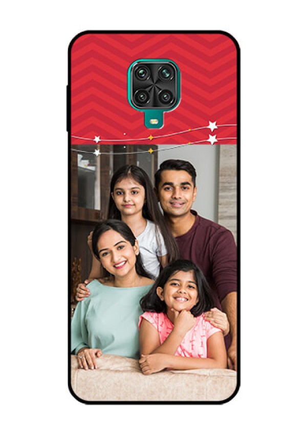 Redmi Note 9 Pro Personalized Glass Phone Case  - Happy Family Design