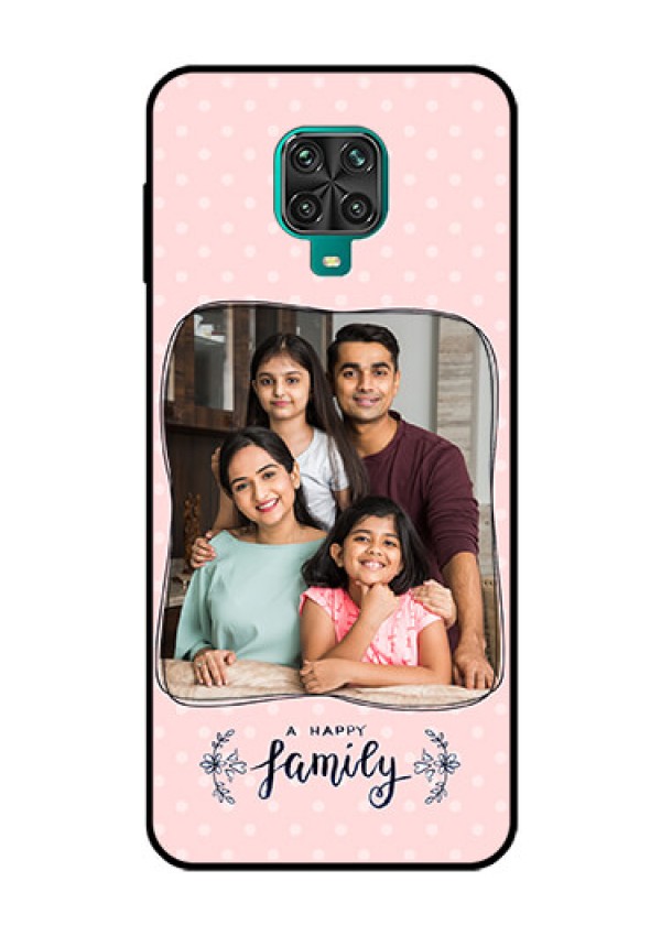 Redmi Note 9 Pro Custom Glass Phone Case  - Family with Dots Design