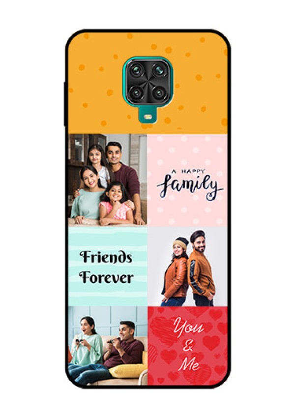 Redmi Note 9 Pro Personalized Glass Phone Case  - Images with Quotes Design