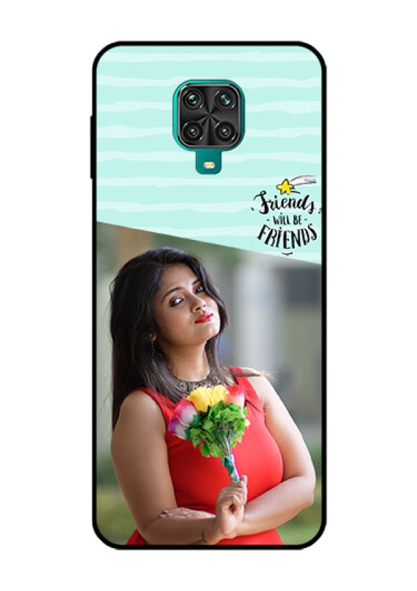 Redmi Note 9 Pro Custom Glass Phone Case  - Friends Picture Icon Design