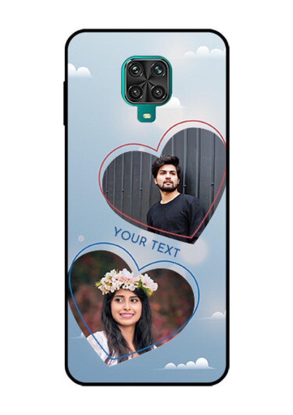 Redmi Note 9 Pro Custom Glass Mobile Case  - Blue Color Couple Design 