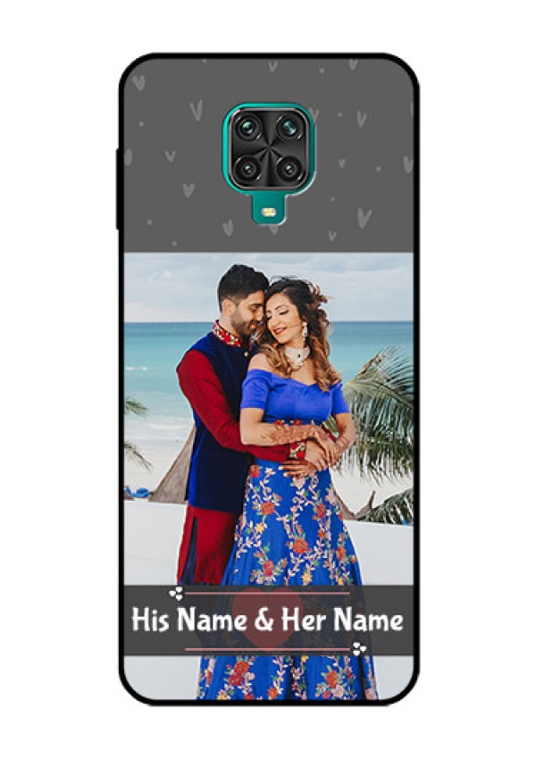 Redmi Note 9 Pro Custom Glass Mobile Case  - Buy Love Design with Photo Online