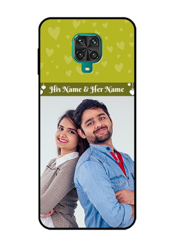 Redmi Note 9 Pro Custom Glass Phone Case  - You & Me Heart Design