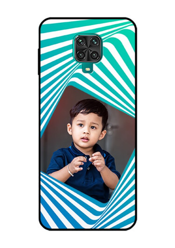 Redmi Note 9 Pro Personalized Glass Phone Case  - Abstract Spiral Design