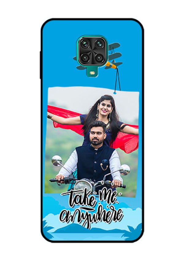 Redmi Note 9 Pro Custom Glass Mobile Case  - Traveller Design 
