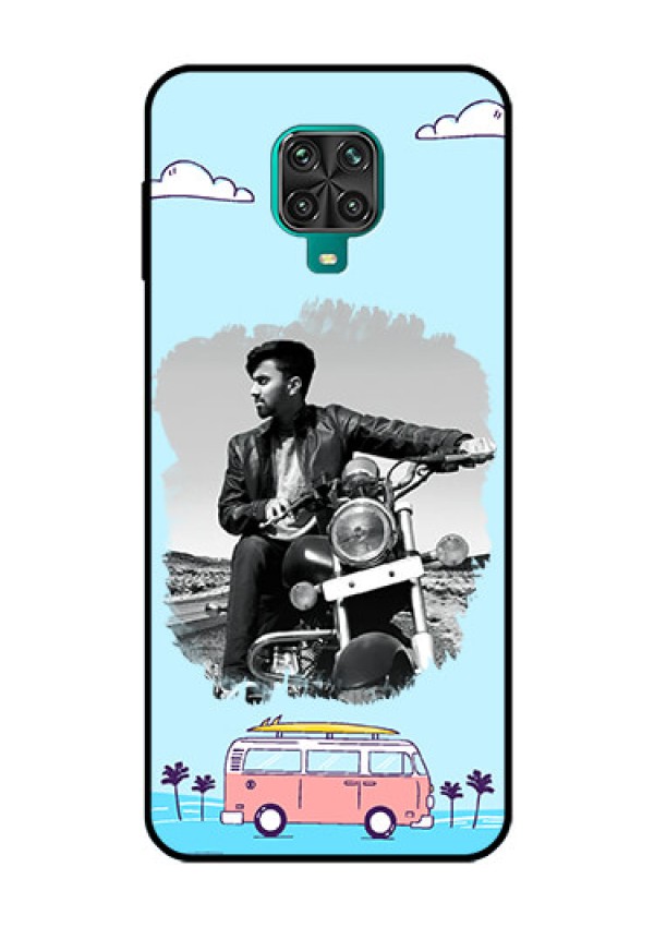 Redmi Note 9 Pro Photo Printing on Glass Case  - Travel & Adventure Design