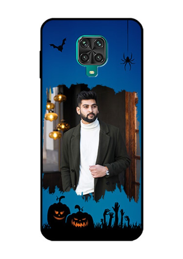 Redmi Note 9 Pro Photo Printing on Glass Case  - with pro Halloween design 