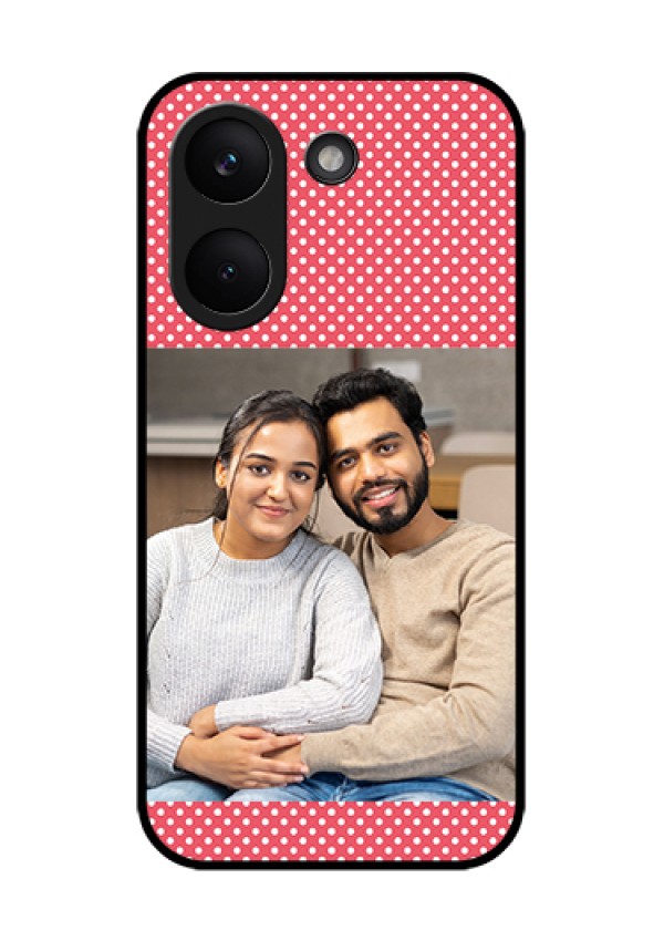 Xiaomi Redmi Turbo 5 Custom Glass Phone Case - White Dotted Design