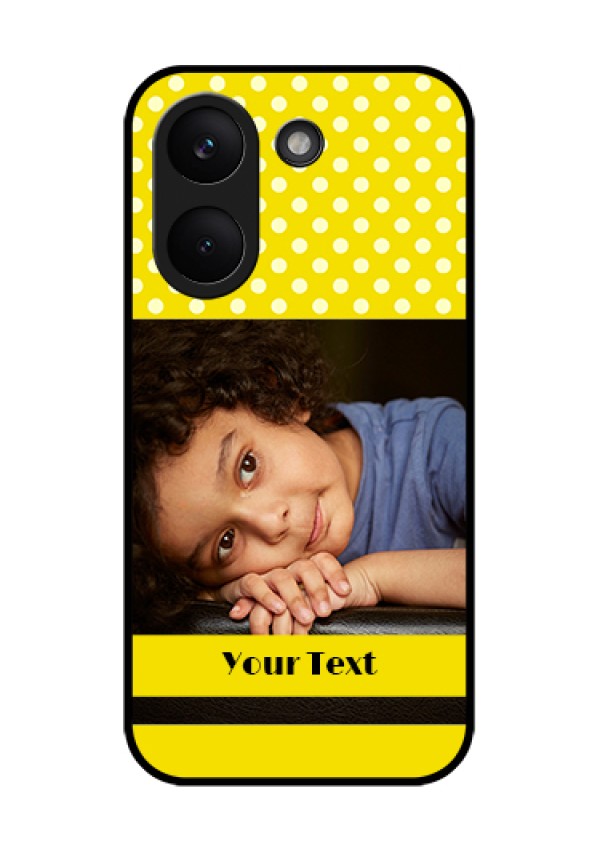 Xiaomi Redmi Turbo 5 Custom Glass Phone Case - Bright Yellow Case Design