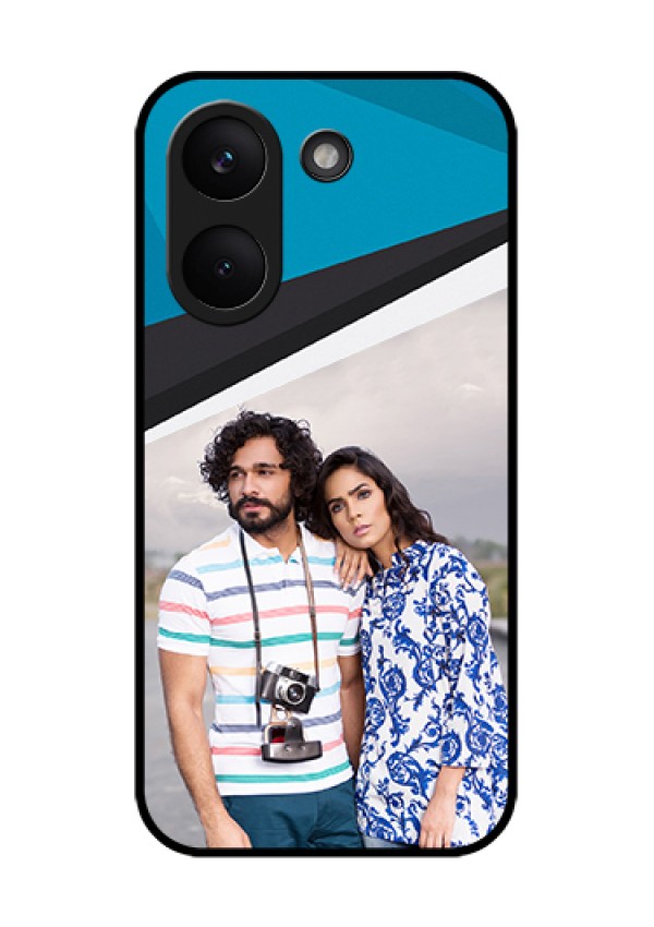 Xiaomi Redmi Turbo 5 Custom Glass Phone Case - Simple Pattern Photo Upload Design