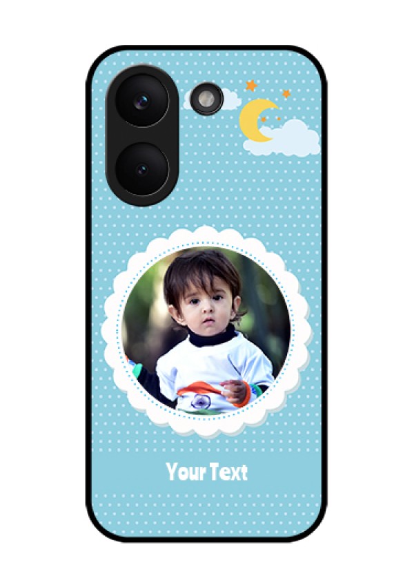 Xiaomi Redmi Turbo 5 Custom Glass Phone Case - Violet Pattern Design