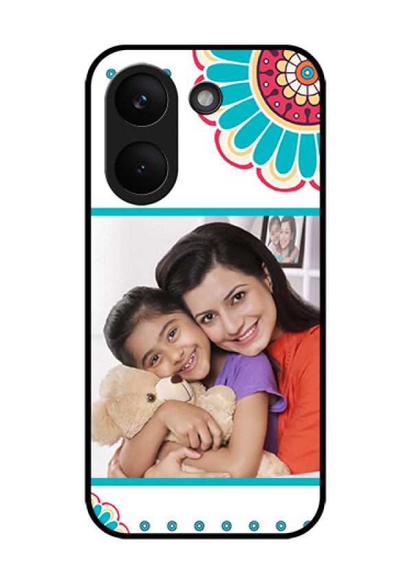 Xiaomi Redmi Turbo 5 Custom Glass Phone Case - Flower Design