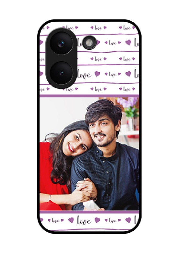 Xiaomi Redmi Turbo 5 Custom Glass Phone Case - Couples Heart Design