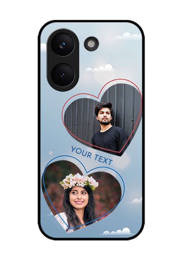 Xiaomi Redmi Turbo 5 Custom Glass Phone Case - Blue Color Couple Design