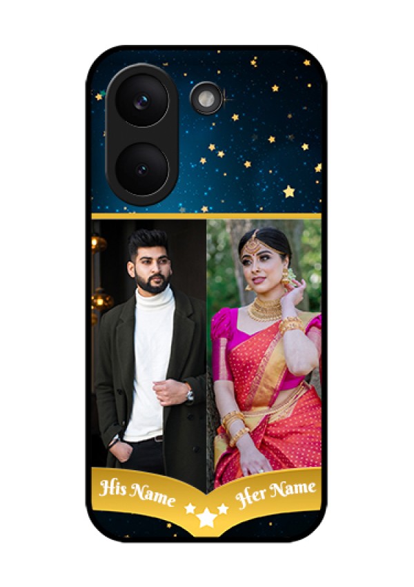Xiaomi Redmi Turbo 5 Custom Glass Phone Case - Galaxy Stars Backdrop Design