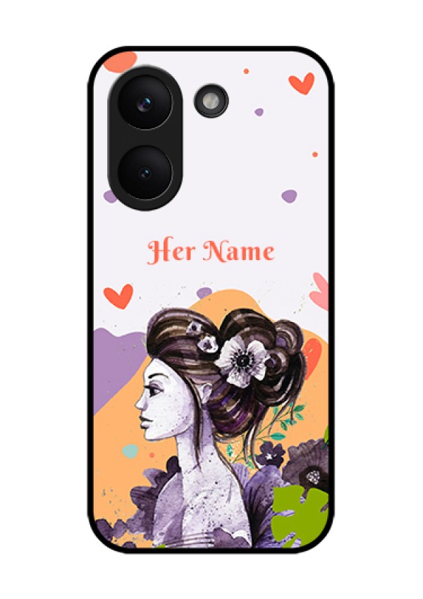 Xiaomi Redmi Turbo 5 Custom Glass Phone Case - Woman And Nature Design