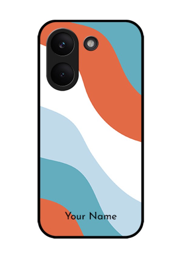 Xiaomi Redmi Turbo 5 Custom Glass Phone Case - Coloured Waves Design
