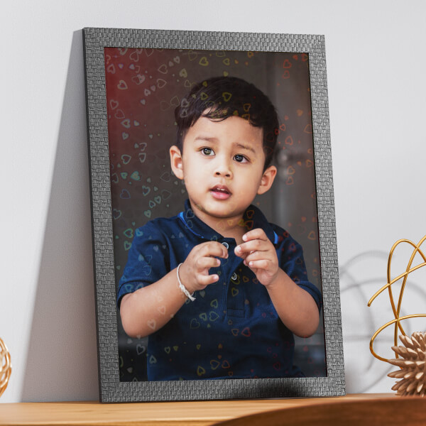 Elegant Hearts Effect Photo Frame