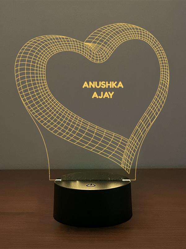 Hallow Heart Illusion Lamp