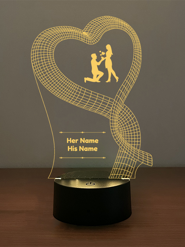 Lovely Propoal Illusion Lamp