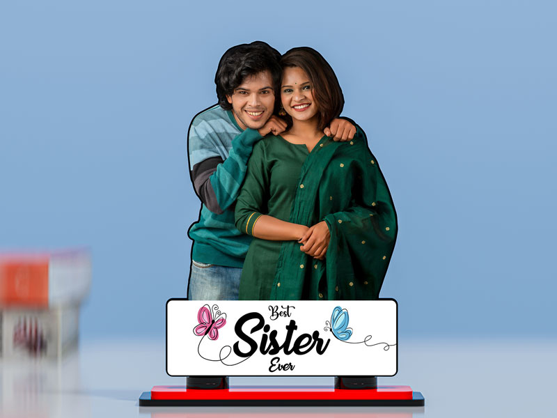 Best Sister Ever Miniature Photo Stand Design